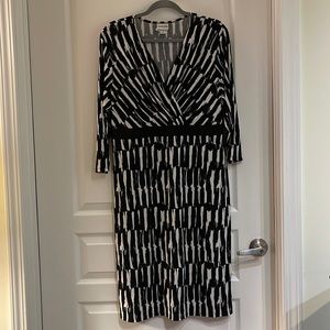 Chicos black and white dress